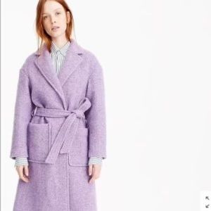 Jcrew Collection Wrap Coat in Italian Herringbone